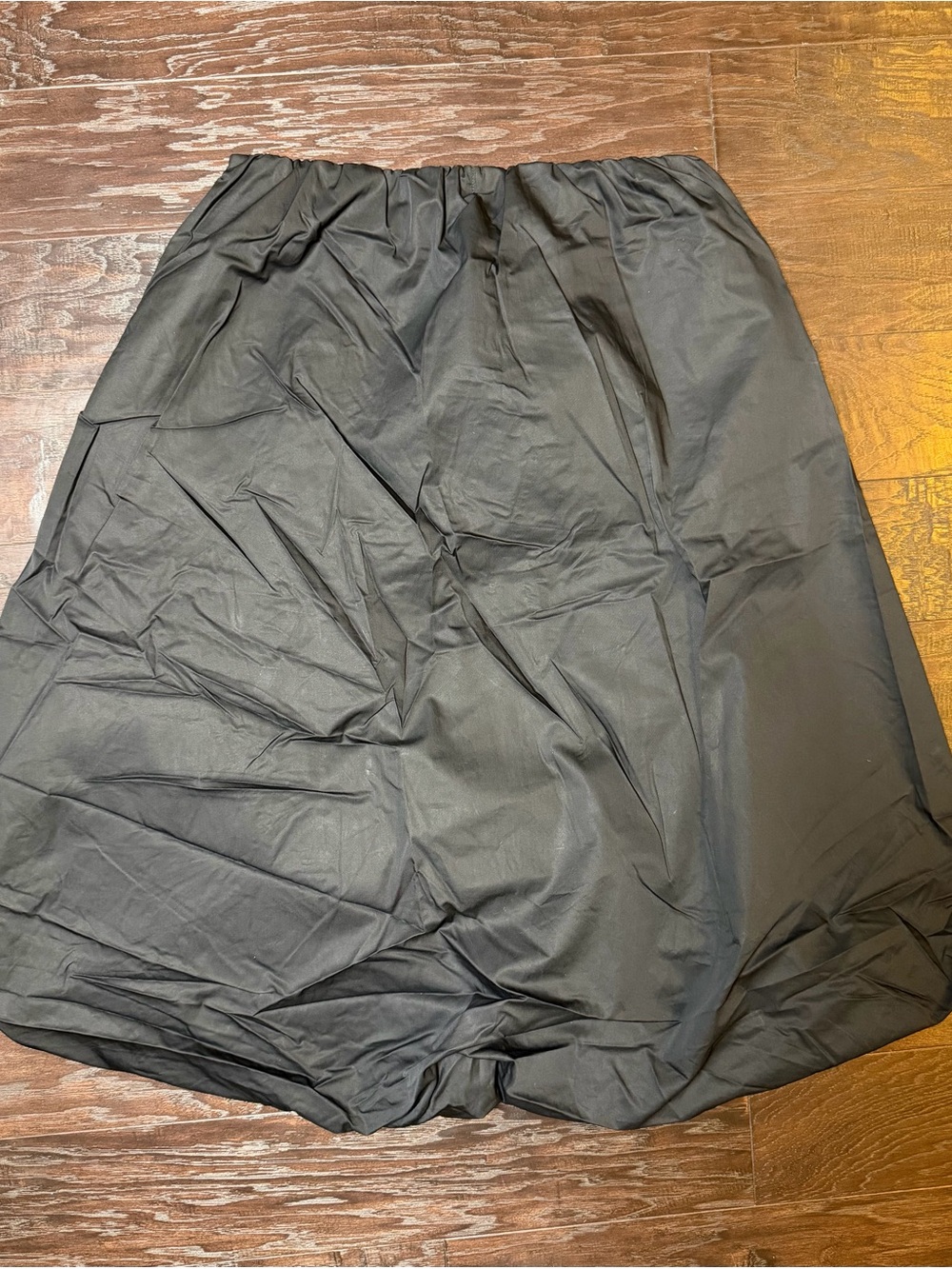 NWT Zara Black Oversized Bow Bubble Hem Midi Skirt Size Large - Picture 9 of 10